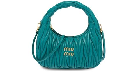 miu miu turquoise bag|farfetch miu michael bags.